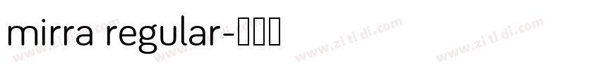mirra regular字体转换